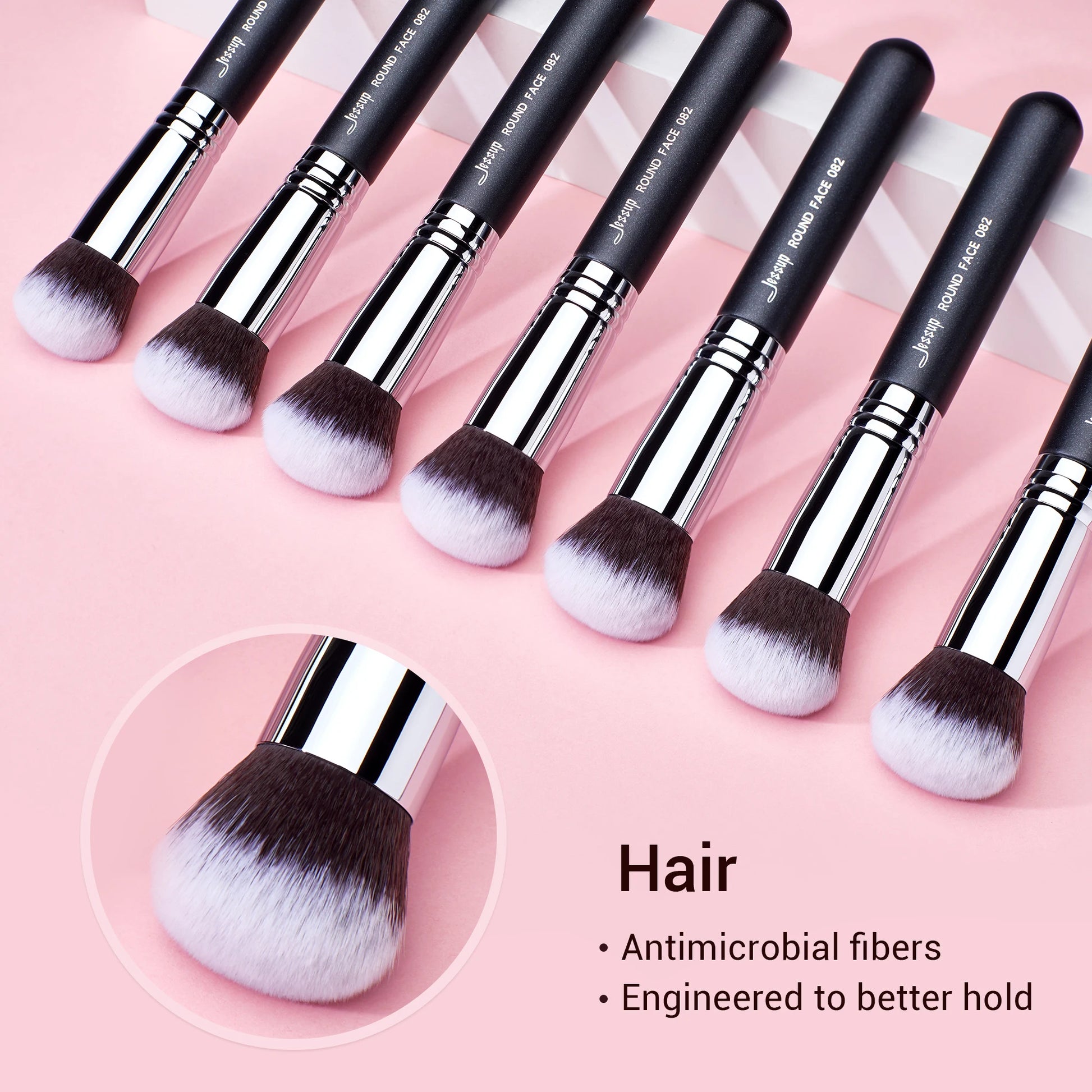 Powder Brush Makeup Face Beauty Tool Synthetic Hair Foundation Blending Cosmetic round 082